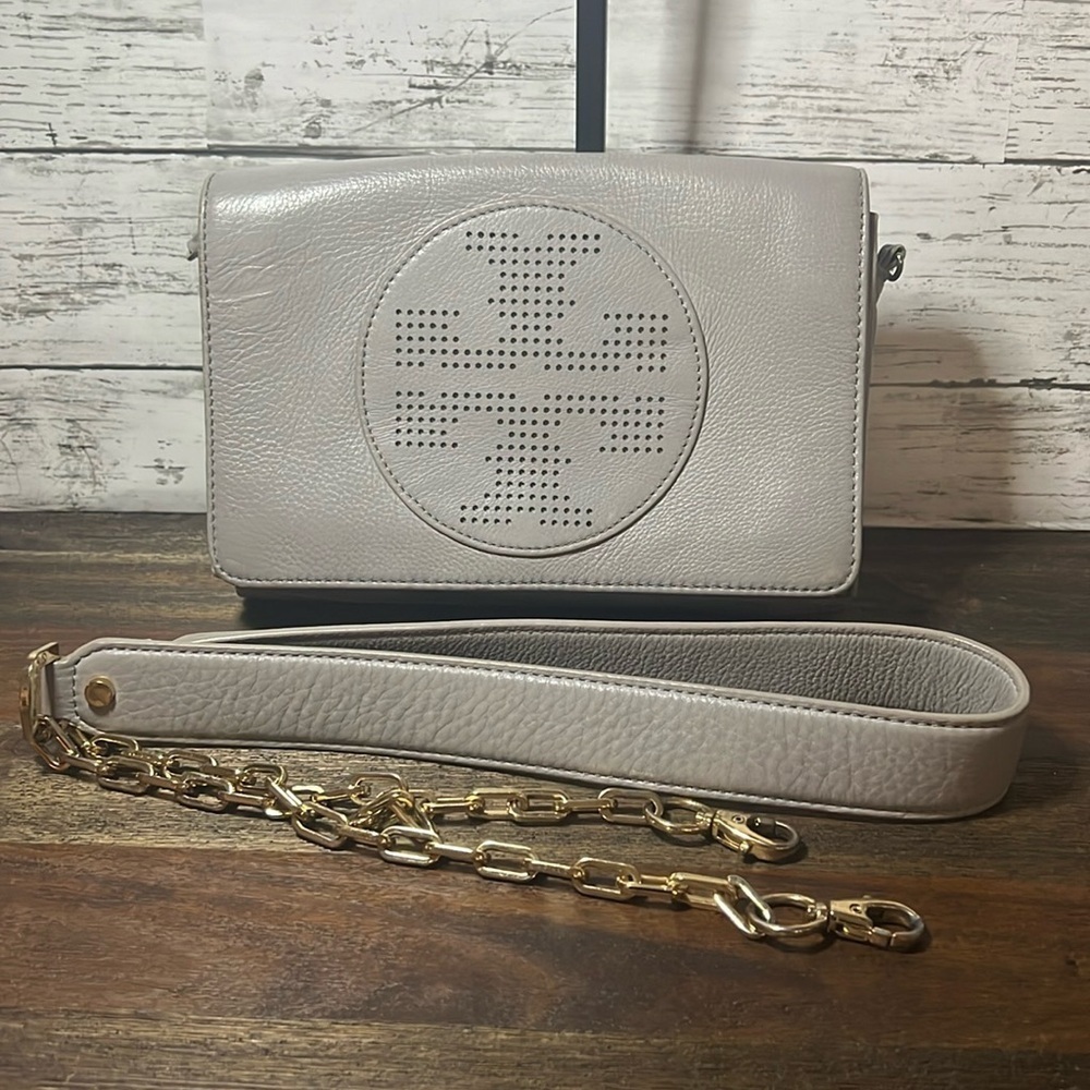 Tory Burch Gray Crossbody Bag